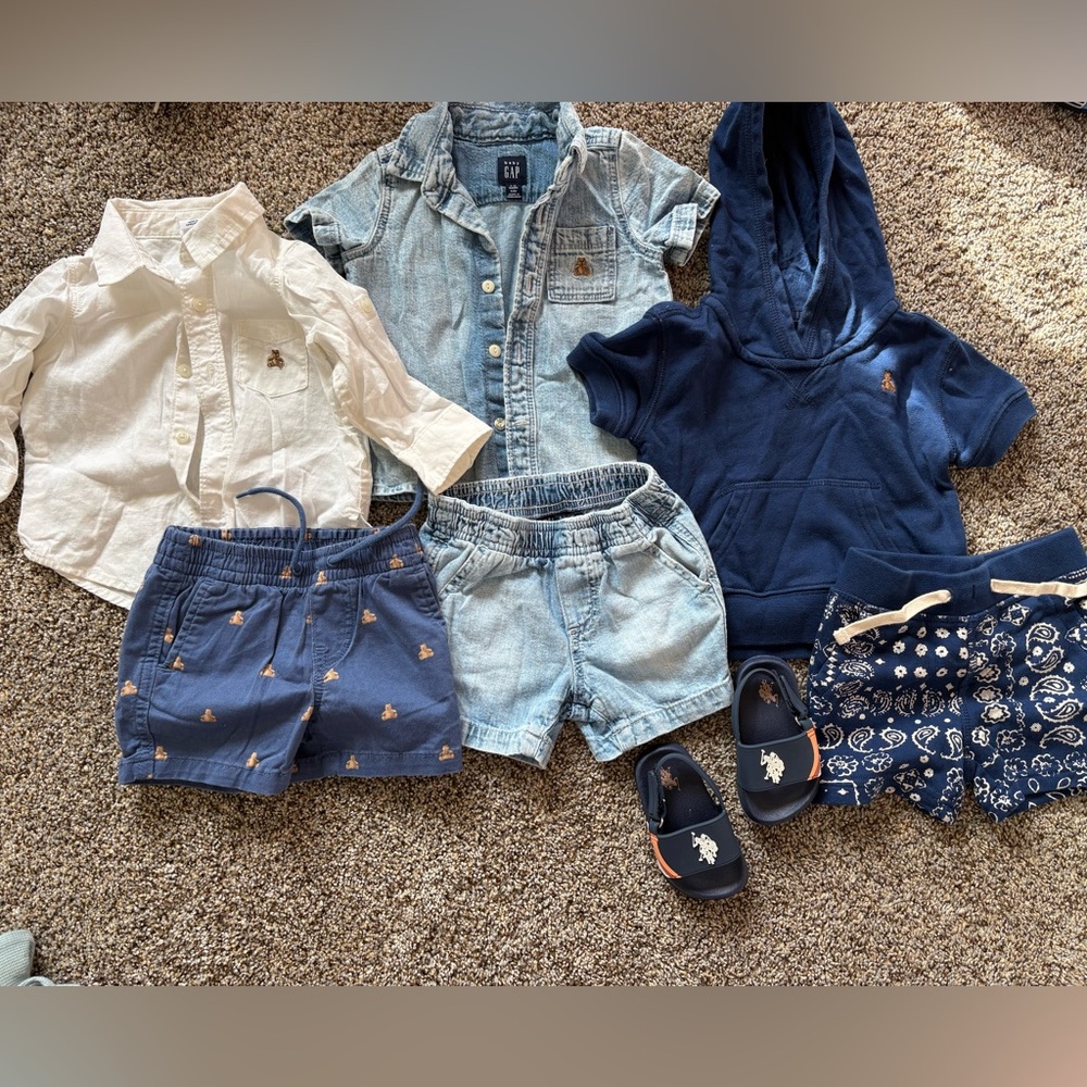GAP Kids Matching Set - Blue and White Collection